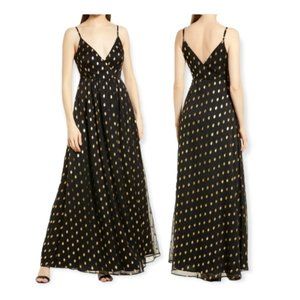 Lulus Galaxy Lights Polka Dot Sleevleees Maxi Dress Sz XL
